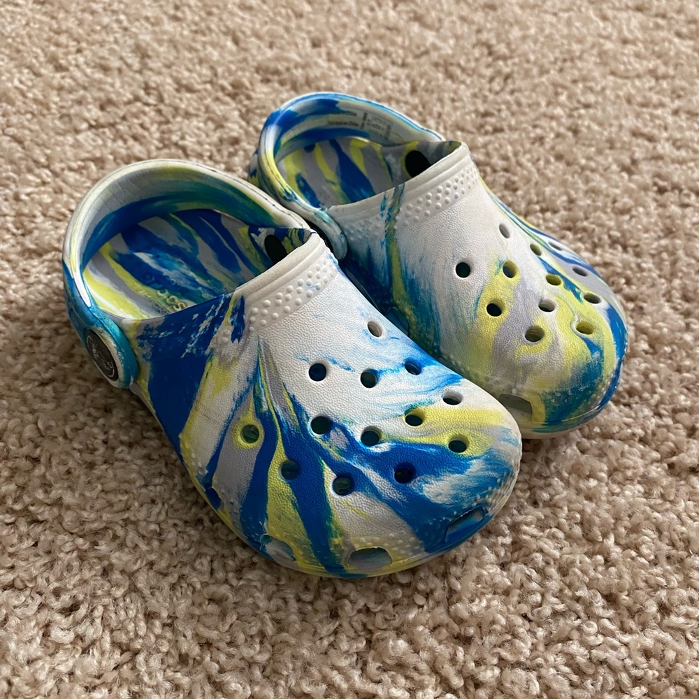 Toddler T7 Tie Dye - Marbled Crocs